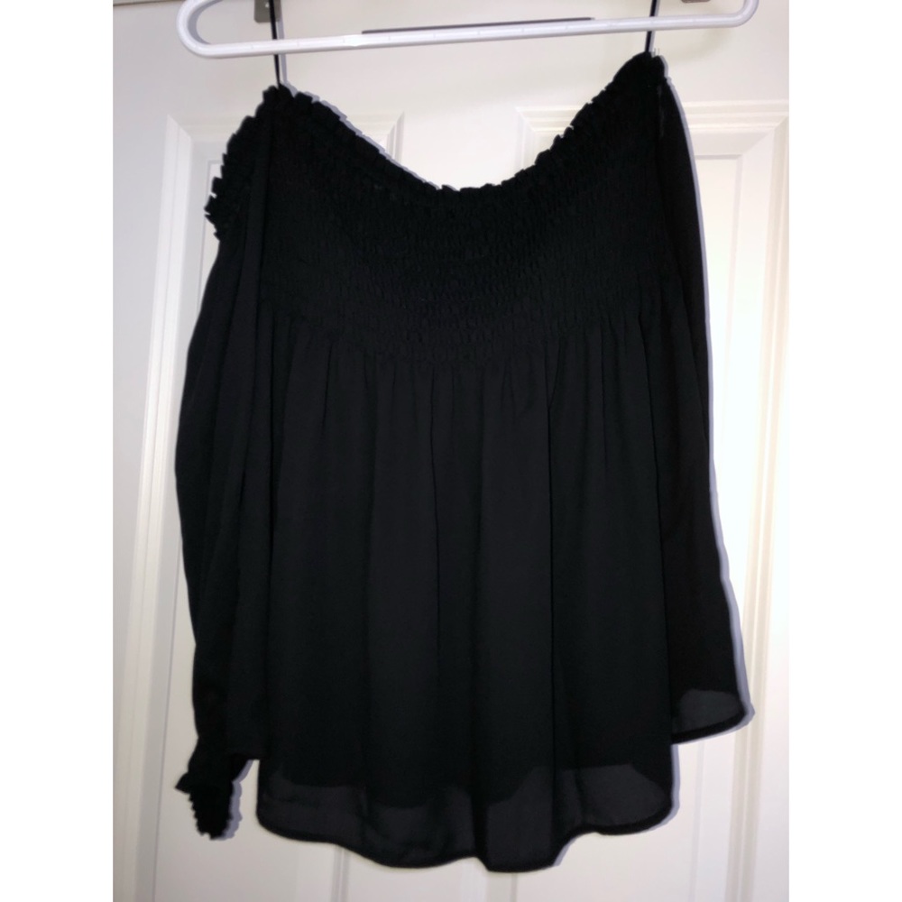 Express Black Off the Shoulder Top
